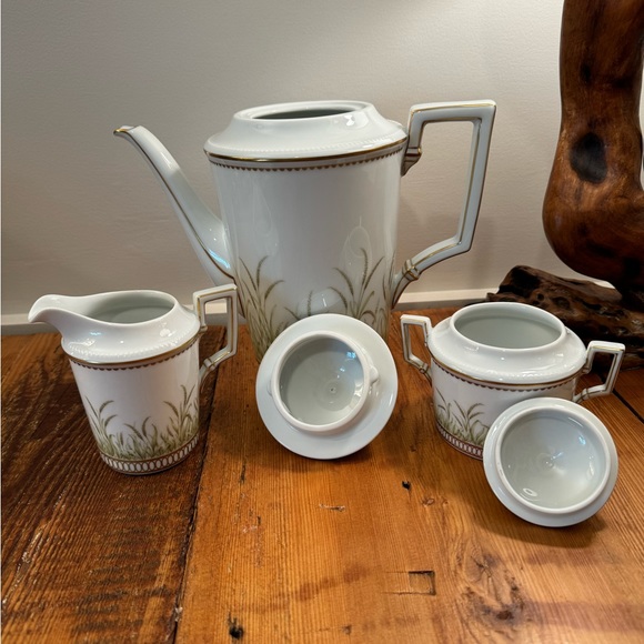 Kaiser Artemis by K. Nossek porcelain. Vintage coffee pot, creamer & sugar. - Picture 3 of 12